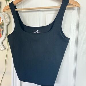 Hollister Black Ribbed Tank Top